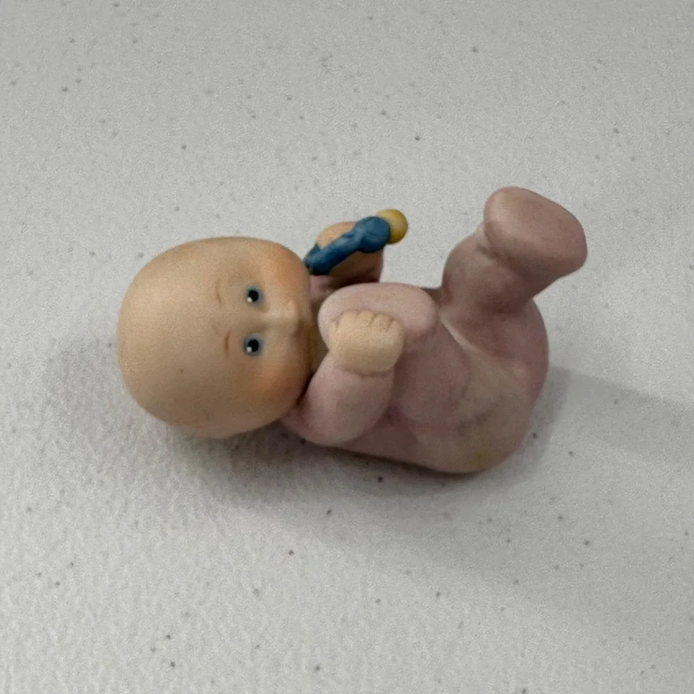 Vintage 1984‎ Cabbage Patch Girl Baby Retro Figurine Set Porcelain OAA Inc 84th